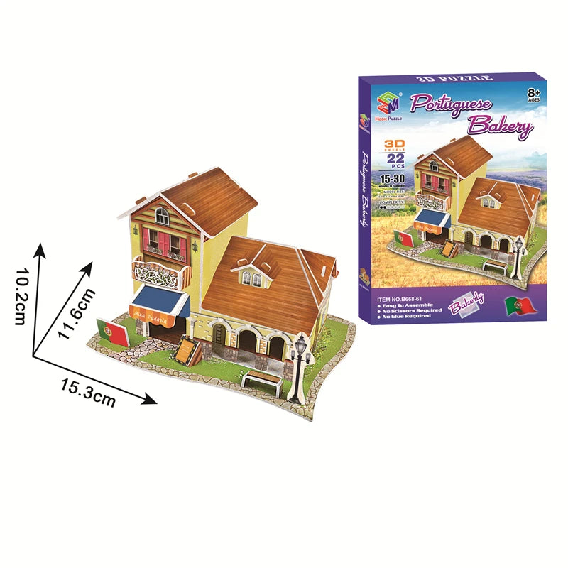 Educational Toys 3D Jigsaw Puzzles Toys Children Intellectual Development  Worlds Famous Building Construction 3D Puzzles Toy