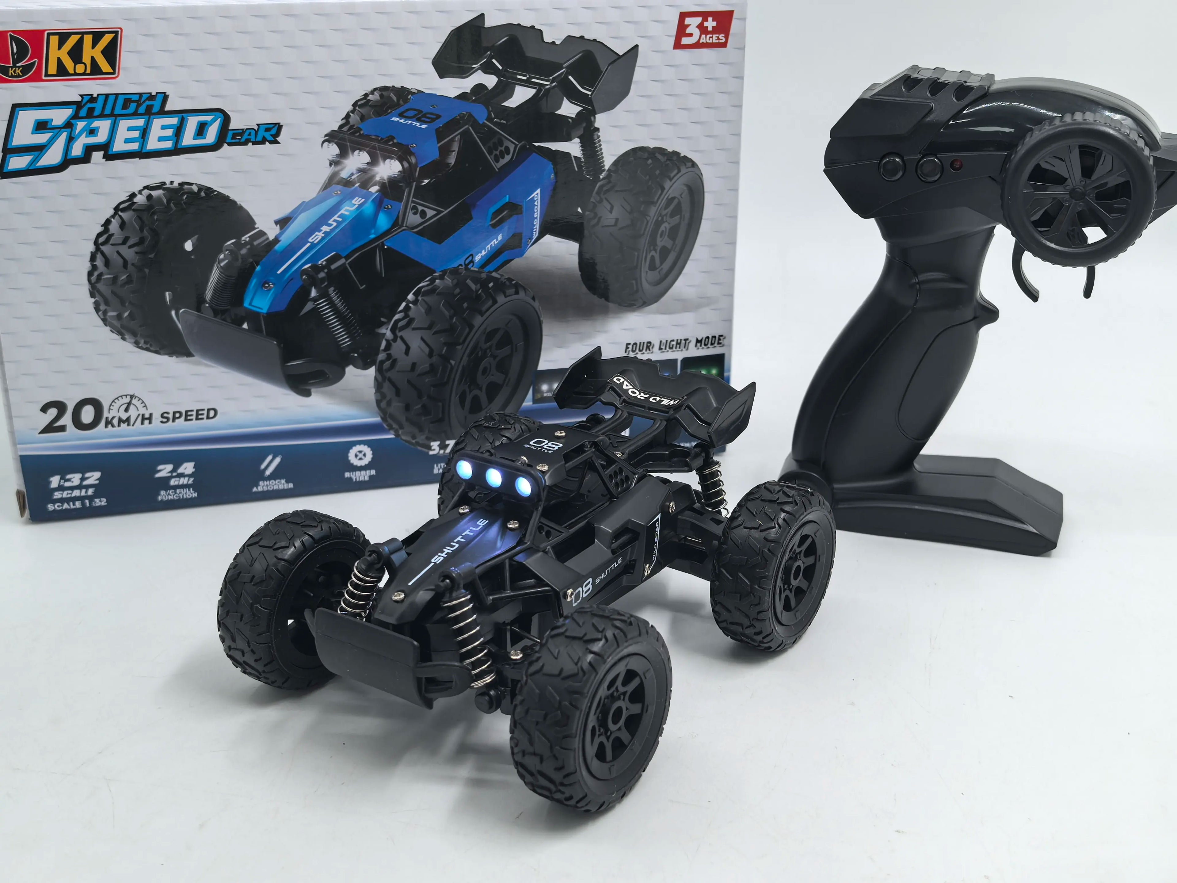 RC Rock Crawler 1:32 Scale Alloy Off-Road Vehicle With LED Light Brushles 2.4G Remote Control High Speed Climbing Drift Mini Car