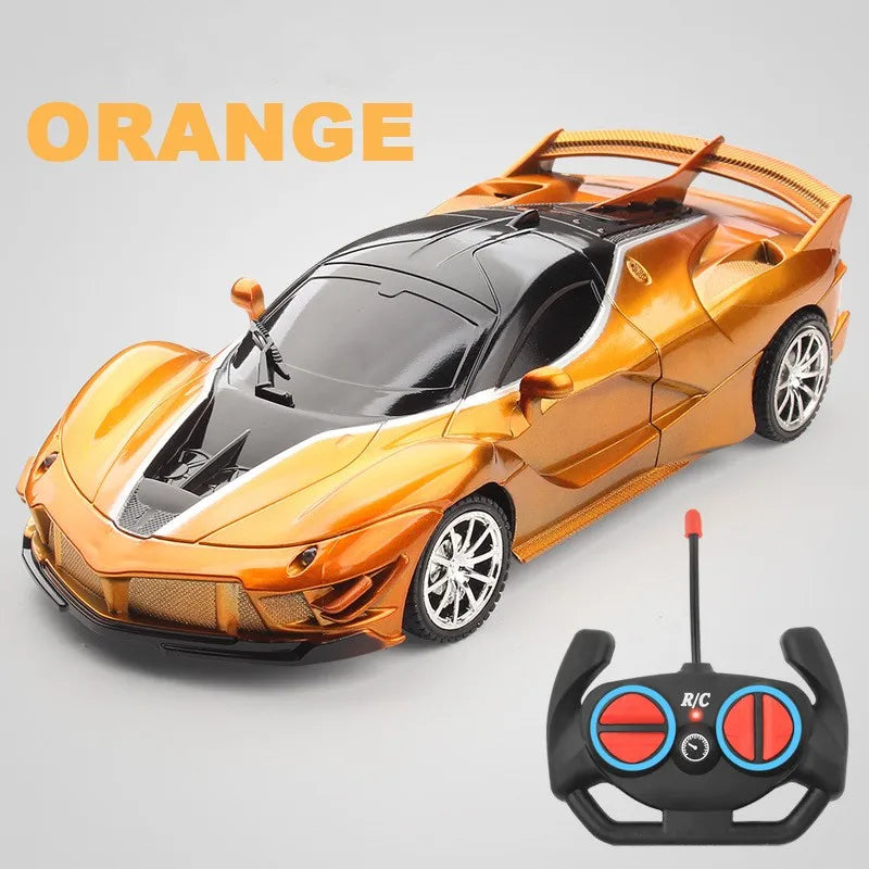 RC Car 2.4G 4CH Remote Control 1:18 With Led Light Sports Cars High Speed Radio Drift Vehicle Racing Boys Girls Toy For Children
