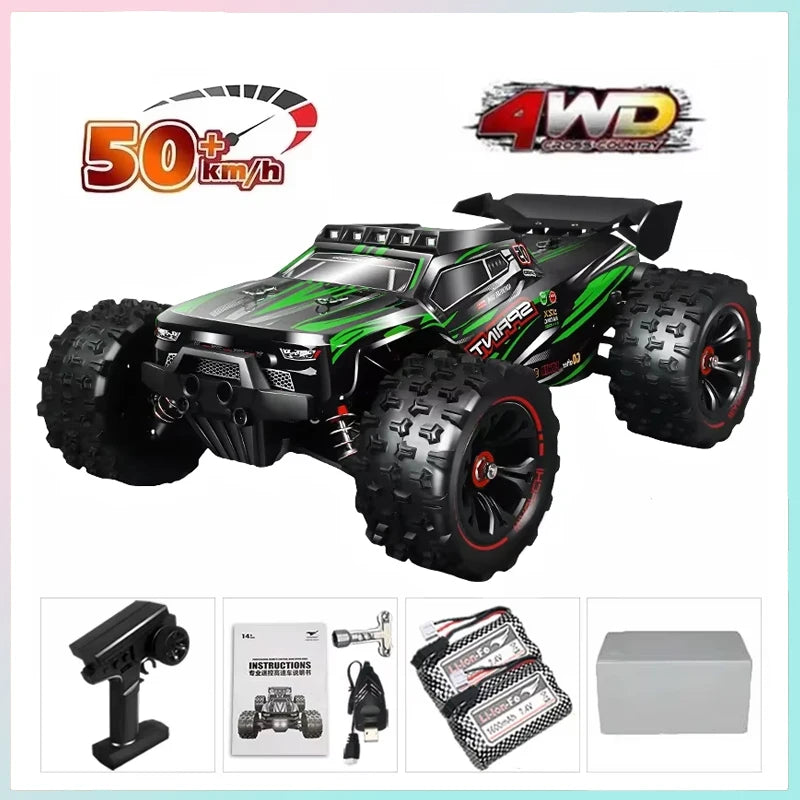 RC Car 1:16 85km/h or 50km/h Four-wheel Drive with LED Remote Control Car High Speed Drifting Monster 4x4 Truck Kids Wltoys Toys