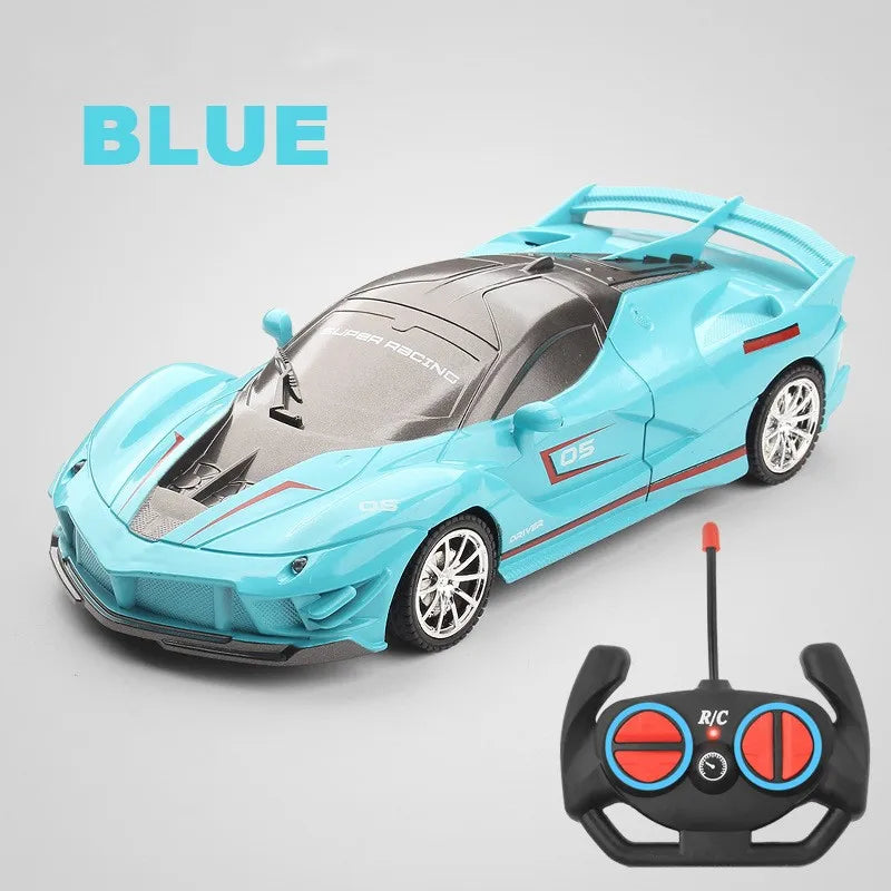 RC Car 2.4G 4CH Remote Control 1:18 With Led Light Sports Cars High Speed Radio Drift Vehicle Racing Boys Girls Toy For Children