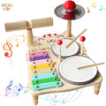 Educational Toys for Children 2-4 Years Old Wooden Montessori Musical Instruments Toys Games for Babies Boys & Girls Gifts