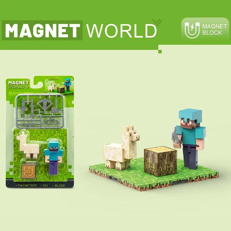 STEM Toys Magnet World Cube Building Sets Magnetic DIY Building Blocks Birthday Creative Gifts for Kids Children Sensory Toy
