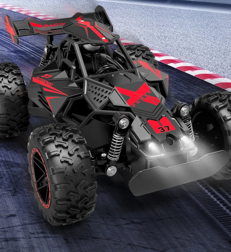 RC Small High-Speed Car,2.4GHz Four-Wheel Drive,Cool Lighting Included,Supports Multiplayer Gaming