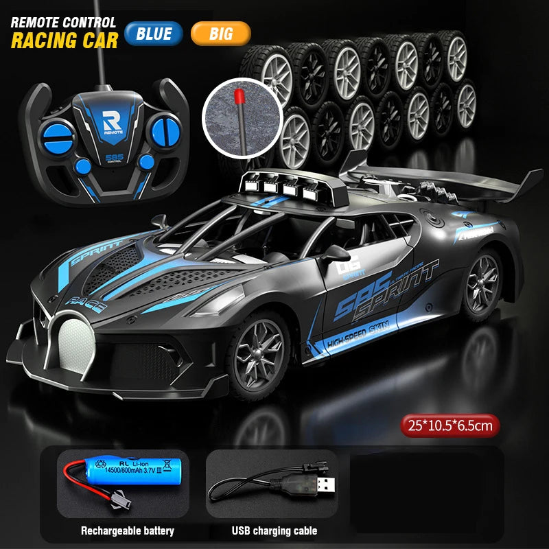 RC Car 4Ch High - Speed Remote Control Drift Electric Sportscar Toy, Perfect Birthday Present for Boys