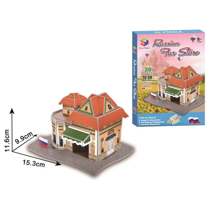 Educational Toys 3D Jigsaw Puzzles Toys Children Intellectual Development  Worlds Famous Building Construction 3D Puzzles Toy