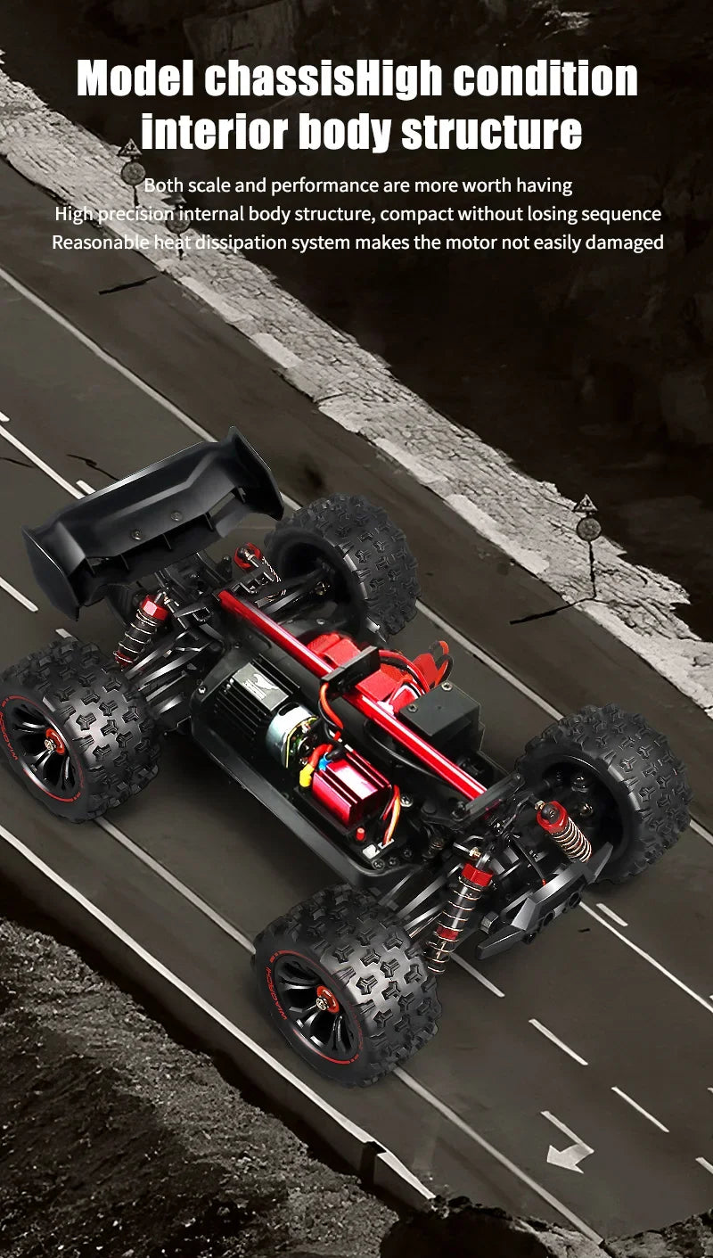 RC Car 1:16 85km/h or 50km/h Four-wheel Drive with LED Remote Control Car High Speed Drifting Monster 4x4 Truck Kids Wltoys Toys