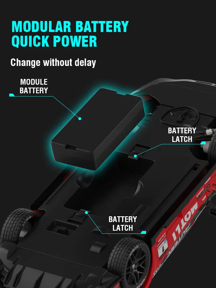RC Drift Car 1/14 Scale Remote Control Stunt Car 2.4GHz 4WD 40+KM/H High Speed Vehicle with LED Lights Racing Vehicle Toys Gifts