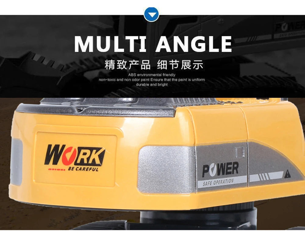 RC Excavator 2.4Ghz 6 Channel 1:24 RC Engineering Car Alloy And Plastic Excavator Boy Toy 6CH And 5CH RTR For Kid Christmas Gift