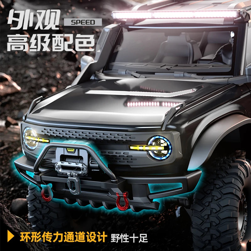 RC Car 1/10 HB RTR  Remote Control Vehicle 2.4G Full Proportional Rock Crawler LED Light 4WD Off-Road Climbing Truck Toys Gifts