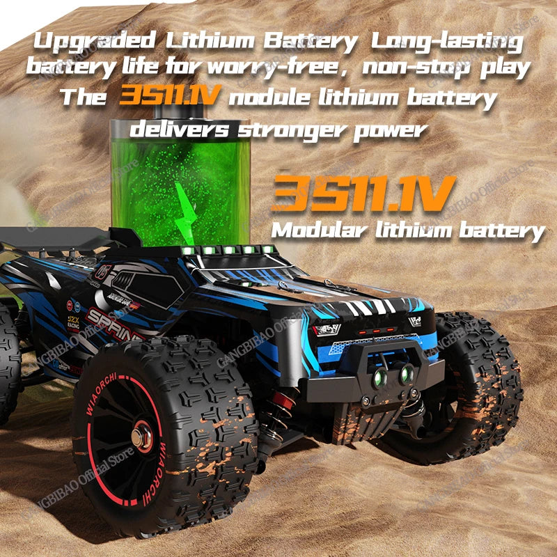 RC Car 85KM/H or 50KM/H 4WD 1:16 LED brushless remote control car High-speed drift racing car - a Christmas gift for children