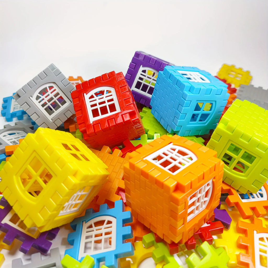 100-Piece Educational Colorful Building Block Set - A Great Gift for Beginners to Foster Creative Games and Skill Development