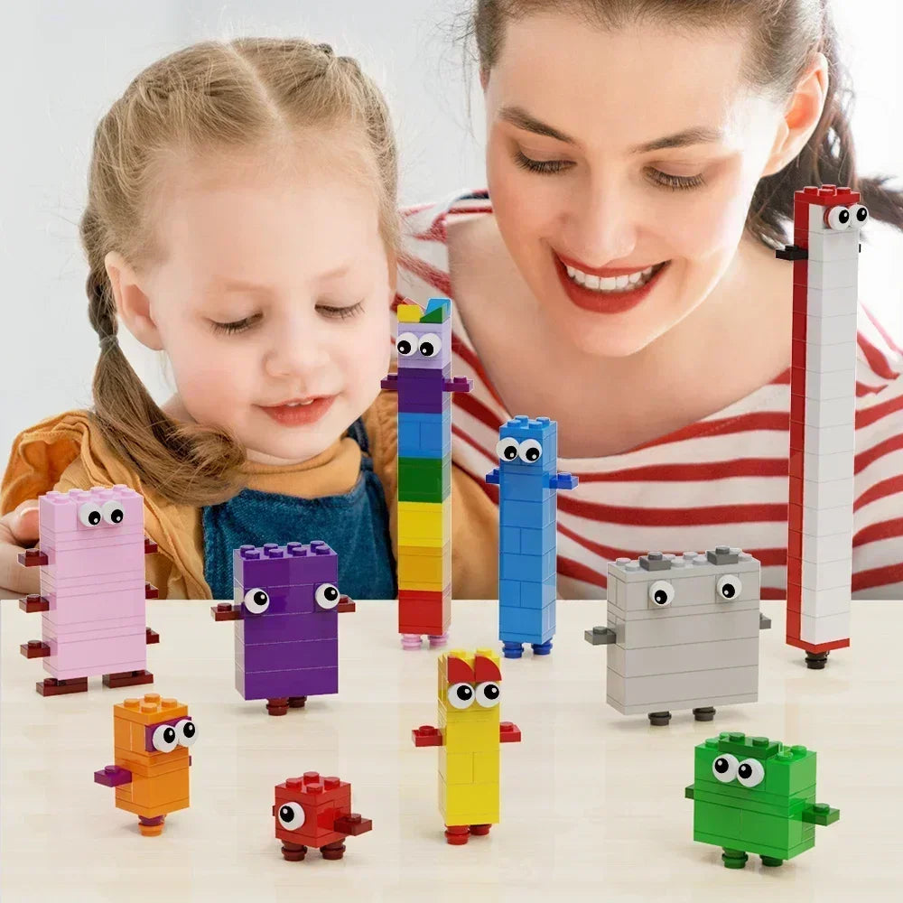 No.1-10 Building Block Set 257 Pieces Creative Math Number Building Blocks Fun Early Education Learning Children's Toy Gift