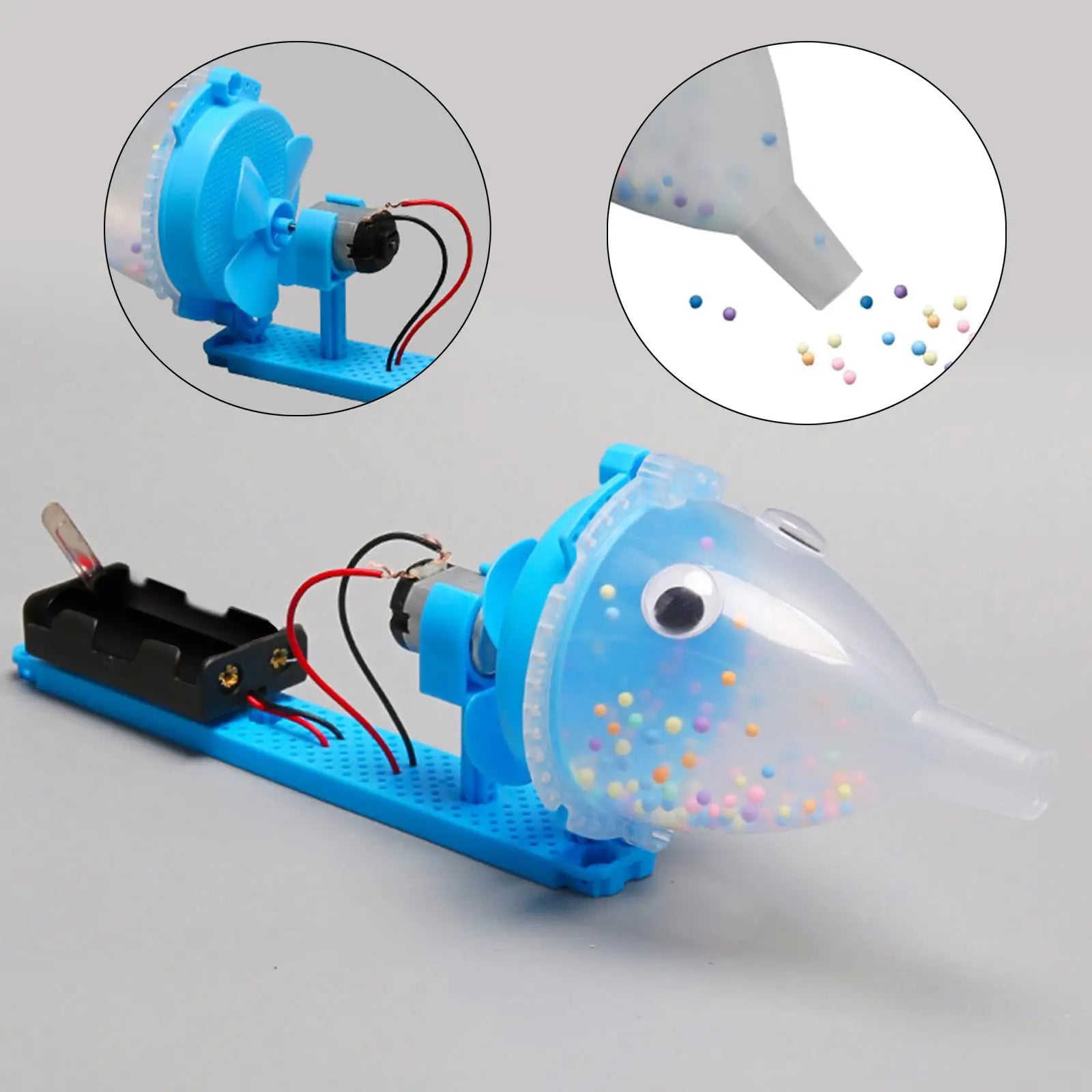 DIY Vacuum Cleaner Toy Stem Toys Early Learning Assembled Physics Experiment Science Project for Boys Girls Children Gift