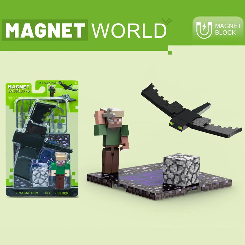 STEM Toys Magnet World Cube Building Sets Magnetic DIY Building Blocks Birthday Creative Gifts for Kids Children Sensory Toy