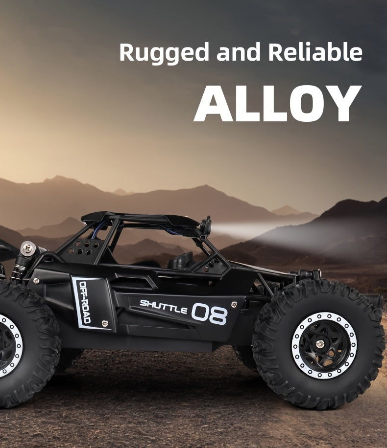 RC Car Truck 1:16 2.4Ghz All Terrain Off-Road Monster High Speed 20KM/h Remote Control Car with LED Headlights Toy Birthday Gift