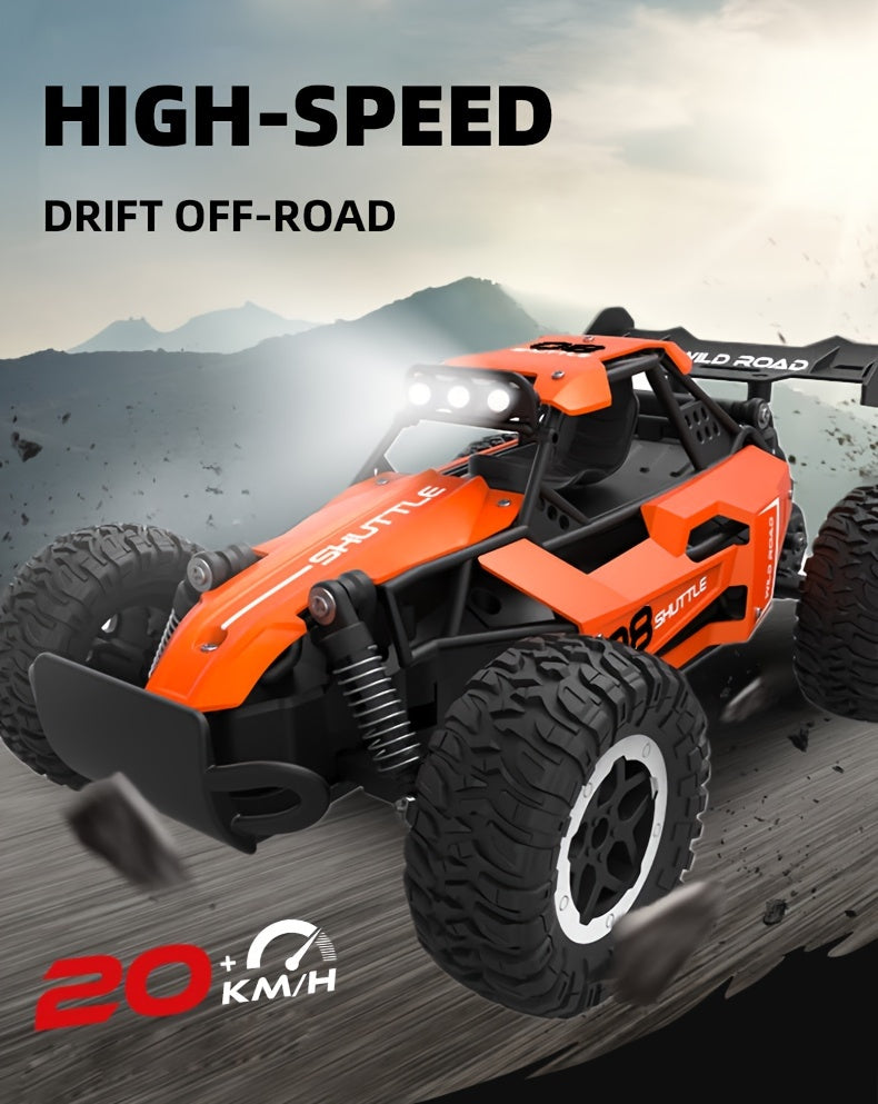 RC Car Truck 1:16 2.4Ghz All Terrain Off-Road Monster High Speed 20KM/h Remote Control Car with LED Headlights Toy Birthday Gift